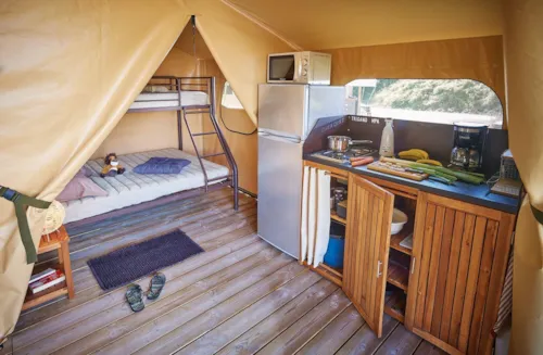 Accommodation - Lodge Bali Confort 30M² (Without Toilet Blocks, No Water) - image n°5 - Camping Le Château