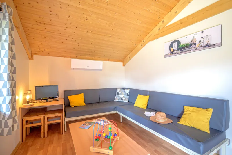 Chalet Premium 35M² 2 Ch + Terrasse Couverte + Clim + Tv + Lave Vaisselle