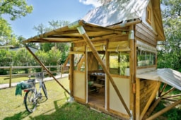 Accommodation - Perched Bivouac Cyclo 8M² 1 Bedroom (Without Toilet Blocks) - Flower Camping Le Château
