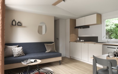 NEW COTTAGE Premium 2 bedrooms 2 bathrooms 35 m2 +TV + Dishwasher + air conditioning + plancha + XL terrace