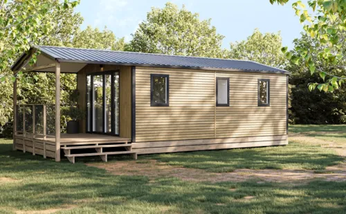 Accommodation - Cottage Premium 29M² 2 Bedrooms + Tv + Dishwasher + Air Conditioning + Plancha + Terrace - image n°3 - Camping Le Château