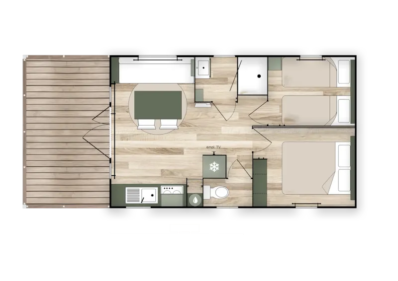 Cottage Premium 2Ch 29M² + Tv + Lave-Vaisselle + Clim + Plancha + Terrasse