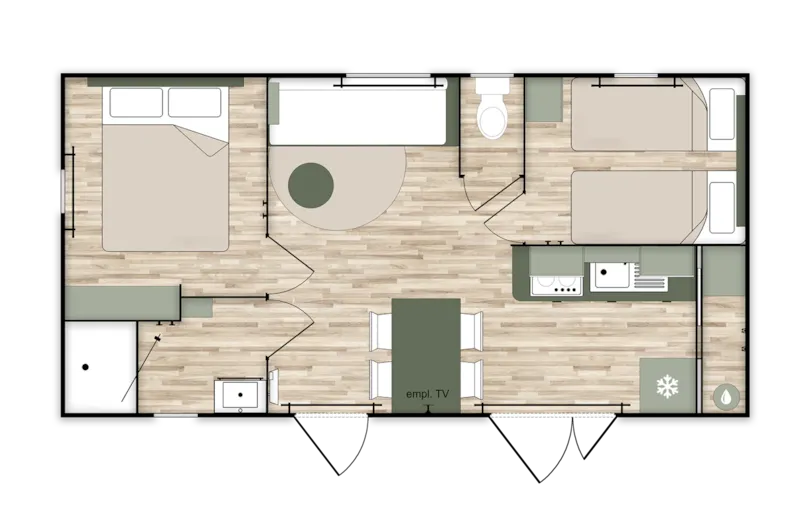 Cottage Premium 2Ch 29M² + Tv + Lave-Vaisselle + Clim + Plancha + Terrasse