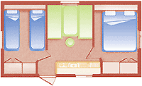 Bambi 16M², 2 Chambres (Sans Sanitaires) Bambi 16M², 2 Chambres (Sans Sanitaires)