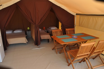Tent LODGE 20m², 2 bedrooms (without toilet blocks)