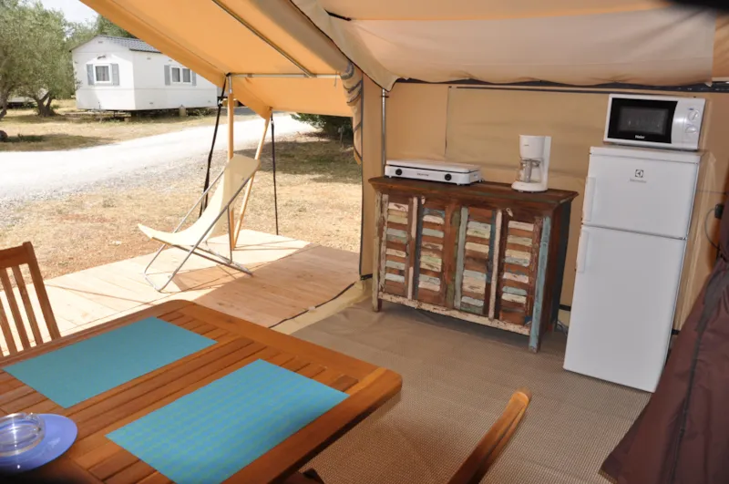 Tente Lodge 20M², 2 Chambres (Sans Sanitaires)