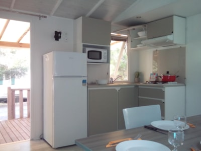 32m² Espace , 3 bedrooms, 11m² covered terrace + TV + air conditioning