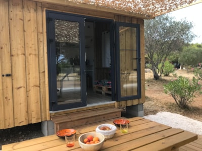 Tithome cabin, 20m², 2 bedrooms (no bathroom facilities)