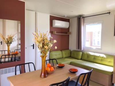 Top Espace premium 32m², 3 bedrooms, 15m² covered terrace +TV + dishwasher + air conditioner