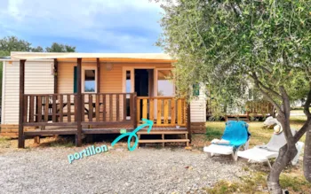Mietunterkunft - Cap Vert 29M², 2 Zimmer,Airco + Hallbedeckte Terrasse 11M²+ Tv + Terrace Tor - Camping Le Fun