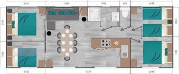 Mobil-Home Prestige 40m² – 4 chambres – 8 pers