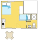 Studio Cabine Glycines 18 M² - 1 Stanza Studio Cabine Glycines 18 M² - 1 Stanza