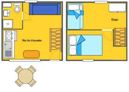 Appartamento Jasmin Sérénité 30 M² - 3 Stanze - 1 Camera - Aria Condizionata