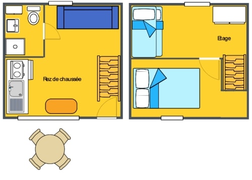 Duplex Jasmin Sérénité 30 M² - 3 Pièces - 1 Chambre - Climatisation