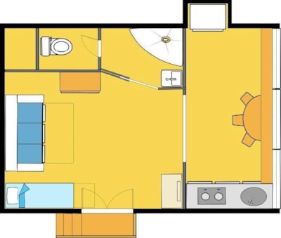 Apartment Genêt 22m² - 1 room - Air conditioning — 5
