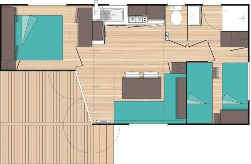 Mobil-Home Azur Sérénité Vue Mer 25M²