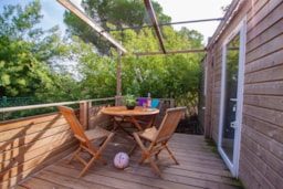 Accommodation - Mobilhome Provence Sérénité 25 M² - 3 Rooms - 2 Bedrooms - Air Conditioning - Camping Clair de Lune