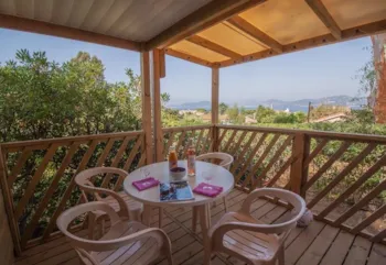 Mietunterkunft - Mobilheim Azur Sérénité Meerblick 25M² - Camping Clair de Lune