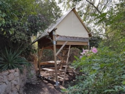 Accommodation - Tent On Stilts - 5 M² - Without Toilet Blocks - Camping Clair de Lune