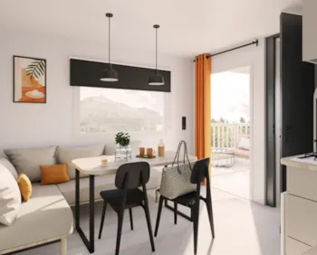 Mietunterkunft - Mobilheim Créole Meerblick 32M² - Camping Clair de Lune