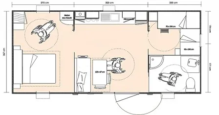Mobil-Home Espace Sérénité Pmr - Jacuzzi
