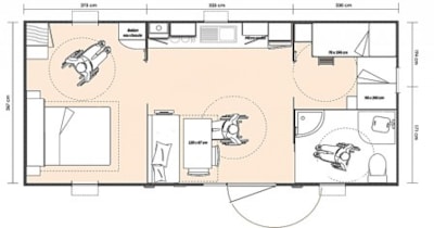 Mobile-home Espace Sérénité - adapted to the people with reduced mobility - Jacuzzi privatif — 8