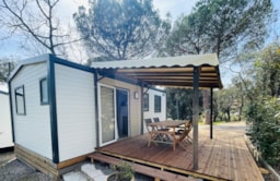 Location - Mimosa 30 M² 2 Chambres - Climatisé - Tv - Terrasse 16 M² Couverte - Camping de Parpaillon