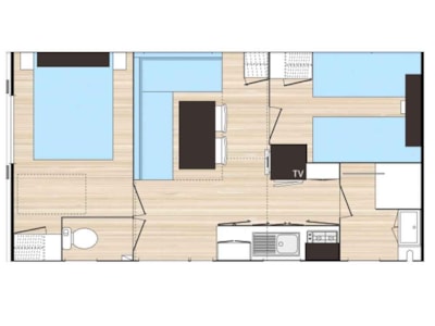 Mobile home 2 Bedrooms