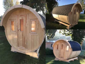 Mietunterkunft - Ungewöhnliche Unterkunft: Das Fass - - Camping du Lac des Varennes