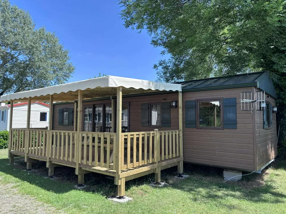 Location - Mobil-Home Grand Confort 40.8M² / 2 Chambres - Camping du Lac des Varennes
