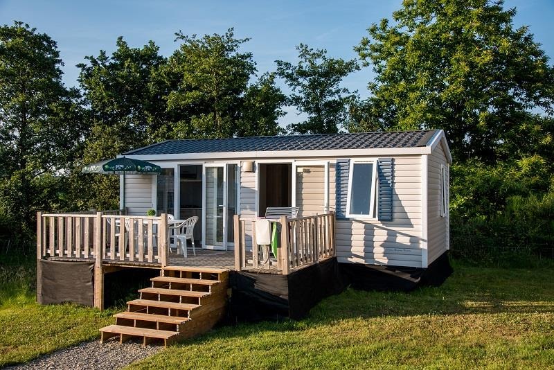 Hytte i Plougasnou – Mobil-home RIVIERA 2 chambres + Terrasse couverte + TV (27 m² / 2013) 1/4 Pers. – photo 9
