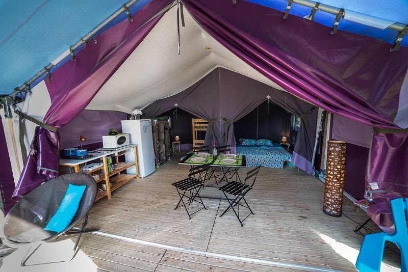 Bungalow Toilé 2 chambres + Terrasse Couverte - sans sanitaires (37m² / 2013) 1/4 Pers.