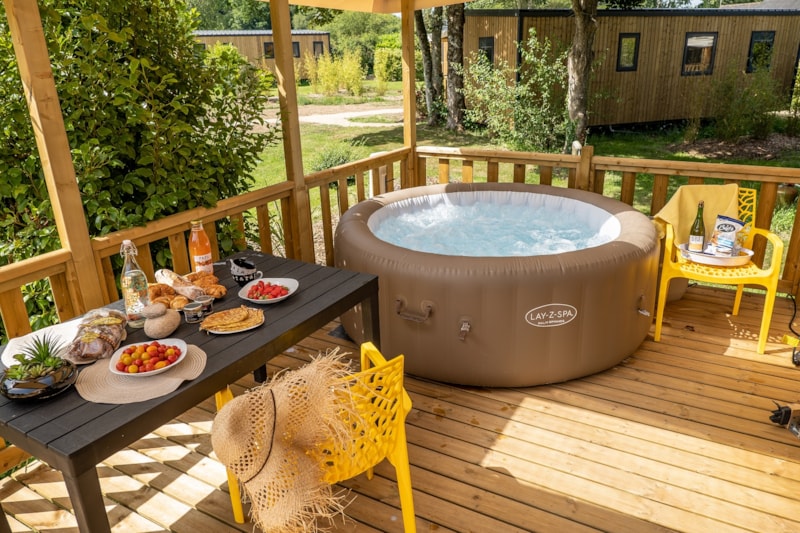 Hytte i Plougasnou – Cottage TY PREMIUM + SPA 2 chambres + Terrasse semi couverte + TV (32m² / 2022) 1/4 Pers. – photo 7