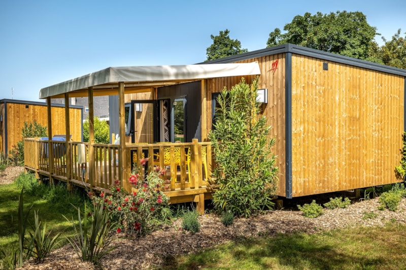Cottage CONFORT PREMIUM  2 slaapkamers / 2 badkamers + Overdekt terras + TV (32m²/2022)