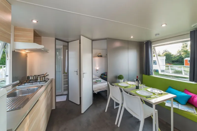 Mobil-Home Simply "O" : 2 Chambres + Terrasse Intégrée + Tv (27M²/2014)