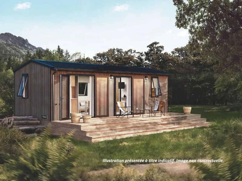 Location - Lodge Ô Cozy : 2 Chambres + Terrasse Couverte + Tv (32M²/2026) - Domaine de Mesqueau