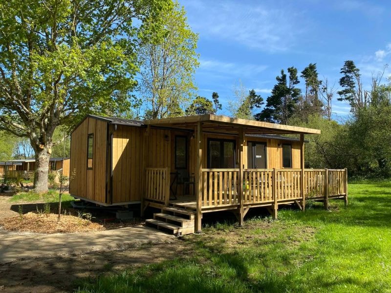 Lodge Ô KOMFORT : 3 Schlafzimmer + 2 Badezimmer + Überdachte Terrasse + Geschirrspül TV (40 m²/2026)