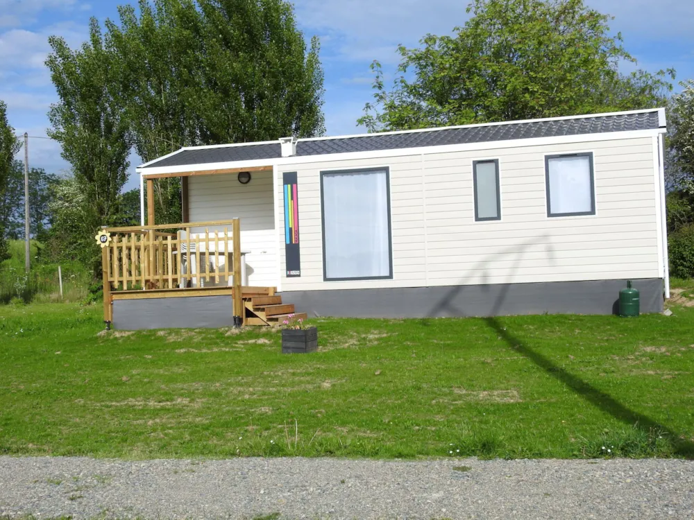 Location - Mobil Home Malaga 38M² (30M² + Terrasse De 8M²)- 3 Chambres - Camping Les Tournesols