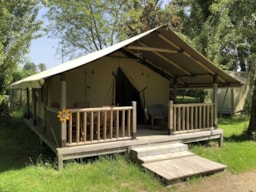 Huuraccommodatie(s) - Tent Glamping Kenya 30M² - 2 Slaapkamers - Zonder Eigen Sanitair - Camping Les Tournesols
