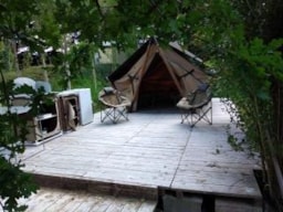 Huuraccommodatie(s) - Tent Bivouac - 1 Kamer- Zonder Eigen Sanitair - Camping Les Tournesols