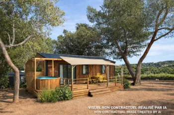 Mietunterkunft - Mobile Home Oceane Spa - Camping LA PRESQU'ILE DE GIENS