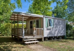 Huuraccommodatie(s) - Stacaravan Astria 16M² - 1 (Slaap)Kamer - Overdekt Terras 10M² - Tv - Camping du Lac de Groléjac en Dordogne