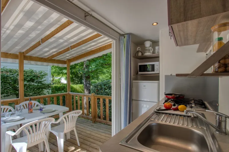 Mobil-Home Super Vénus 22M² - 2 Chambres - Terrasse Semi-Couverte 12M² - Tv