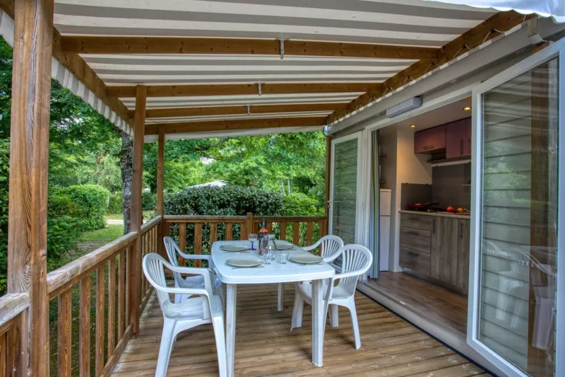 Mobil-Home Super Vénus 22M² - 2 Chambres - Terrasse Semi-Couverte 12M² - Tv