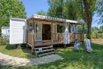 Accommodation - Mobilehome Super Selenia 35M² - 2 Bedrooms - Sheltered Terrace 15M² - Tv - Dishwasher - Camping du Lac de Groléjac en Dordogne