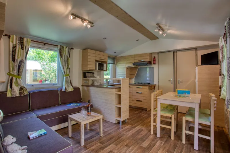 Mobil-Home Super Sélénia 35M² - 2 Chambres - Terrasse Couverte 15M² - Tv - Lave Vaisselle
