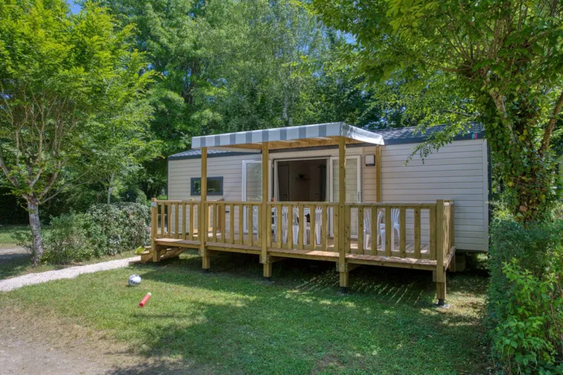 Mobil-Home Bahia 33M² - 2 Chambres - Terrasse Semi-Couverte 15M² - Tv - Lave Vaisselle