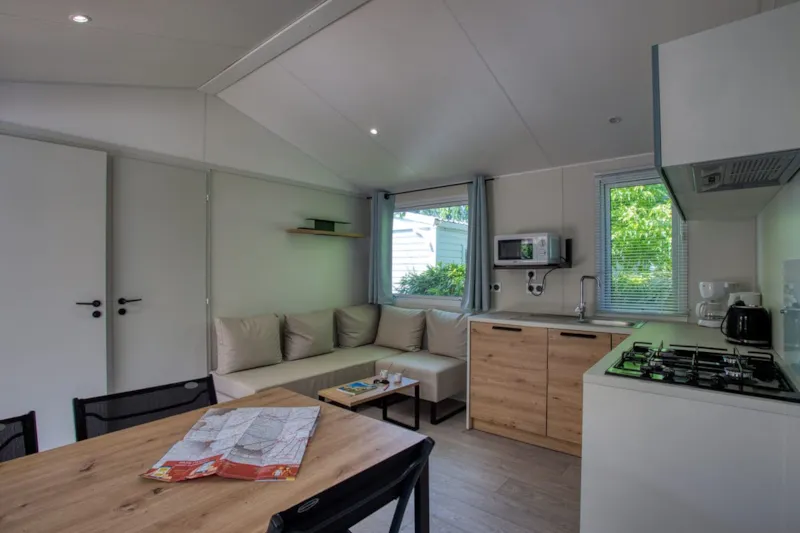 Mobil-Home Toscane 33M² - 3 Chambres - Terrasse Semi-Couverte 15M² - Tv - Lave Vaisselle
