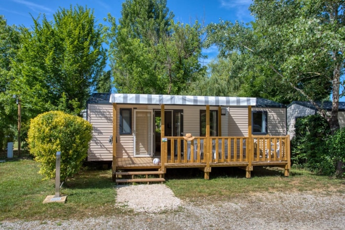 Mobil-Home Toscane 33M² - 3 Chambres - Terrasse Semi-Couverte 15M² - Tv - Lave Vaisselle