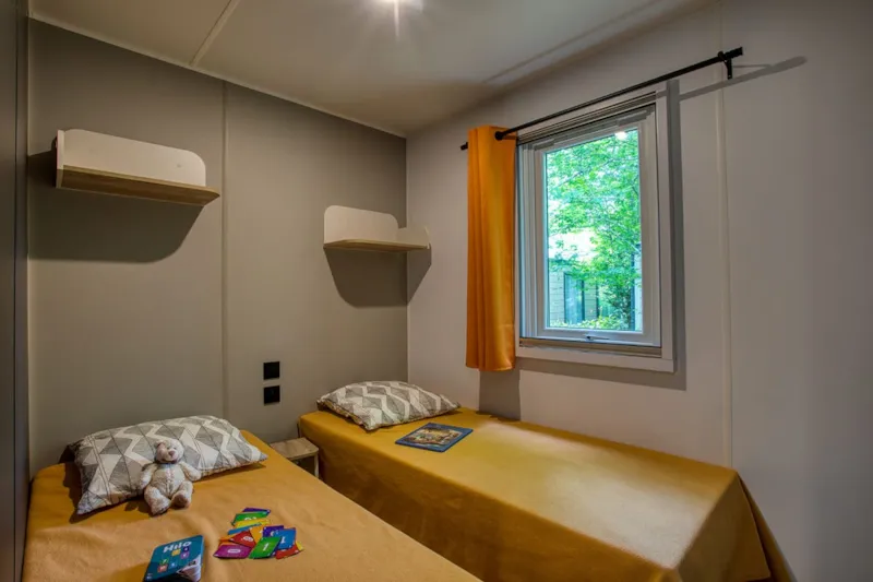 Mobil-Home Tribu 2X26m² - 4 Chambres - Terrasse Semi-Couverte 22M² - Tv - Lave Vaisselle